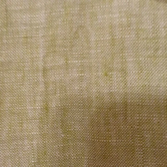 TU sz 12, 100% Linen drawstring wide leg pants in a muted basil green. - Picture 2 of 10